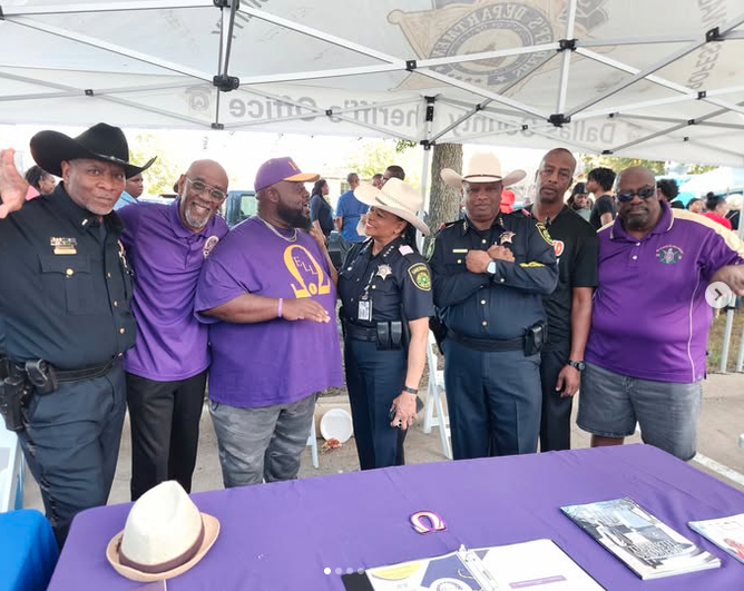 Ninth District brothers at a Dallas County Sheriff community event